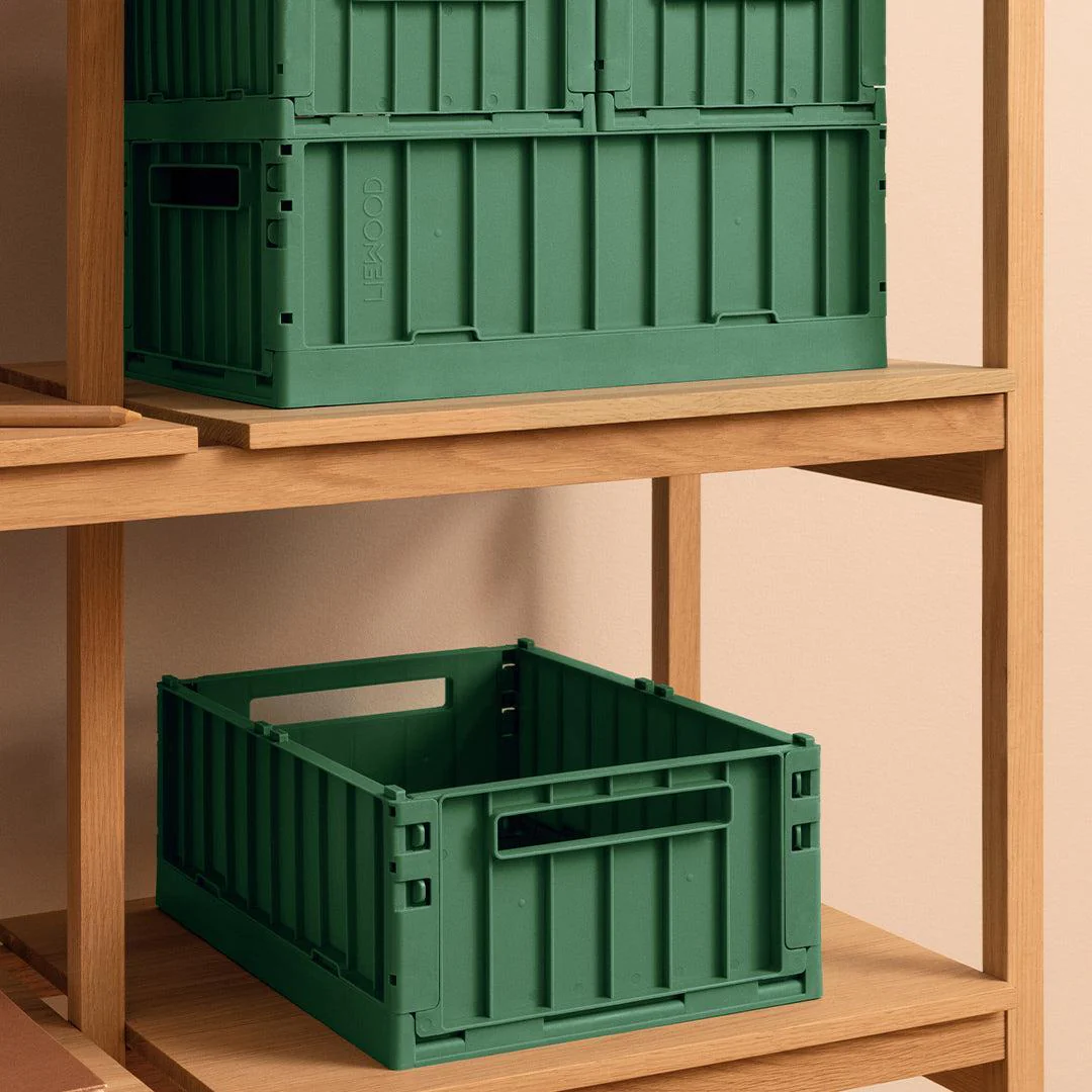 Liewood Weston Storage Box Crate S 2-pack - Dusty Ivy - Image 2