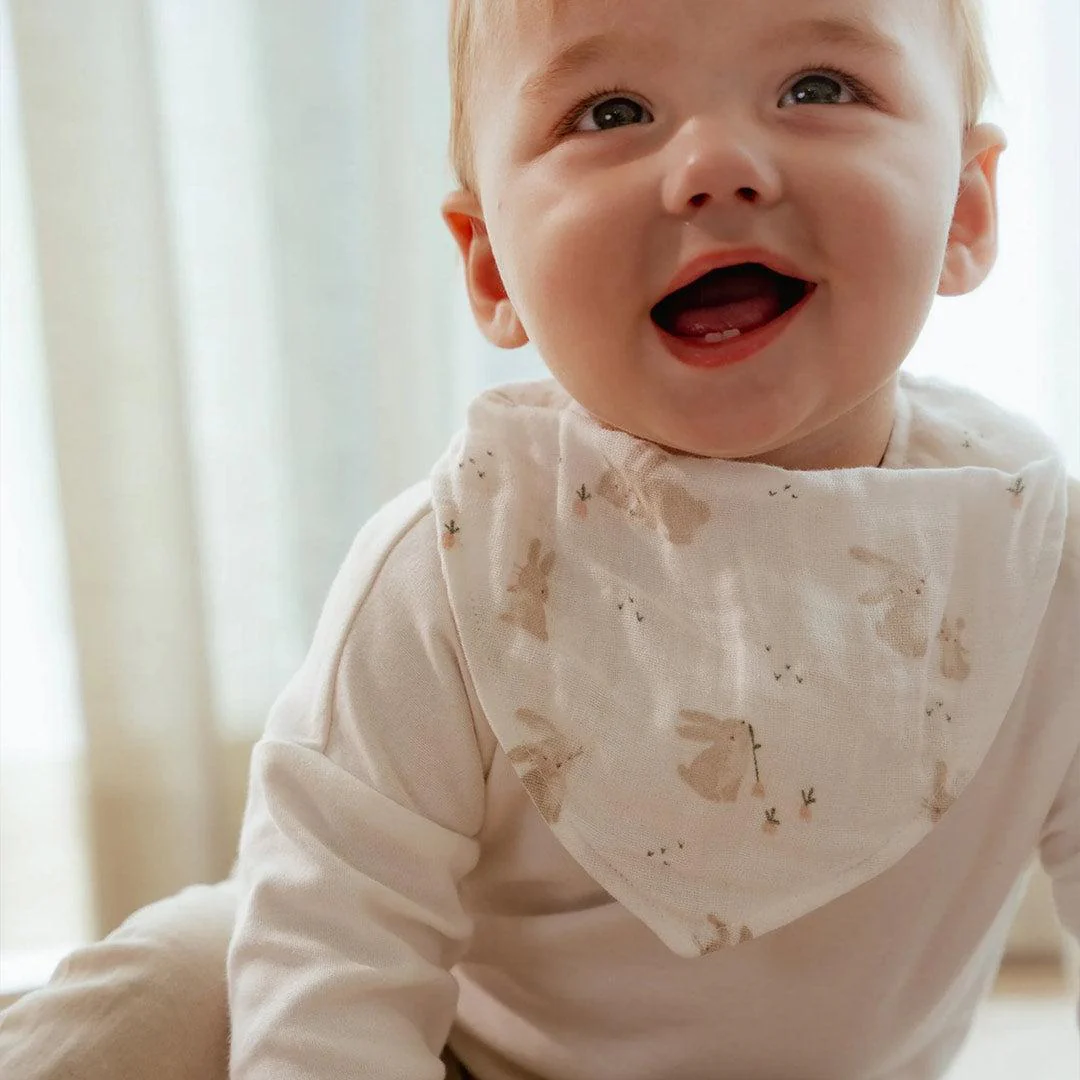 Little Dutch Bandana Bib Set of 2 - Baby Bunny - Image 2