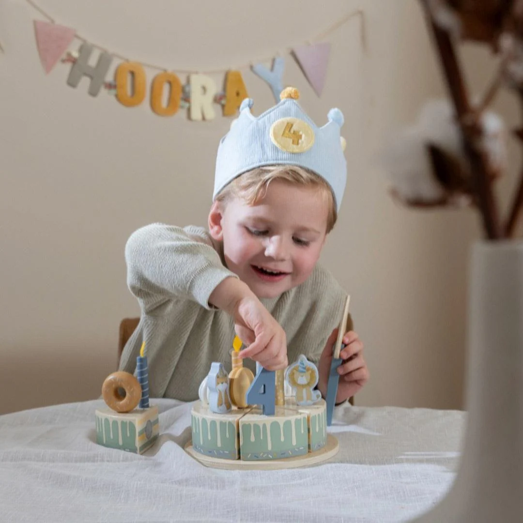 Little Dutch Birthday Crown With Numbers - Blue - Image 4