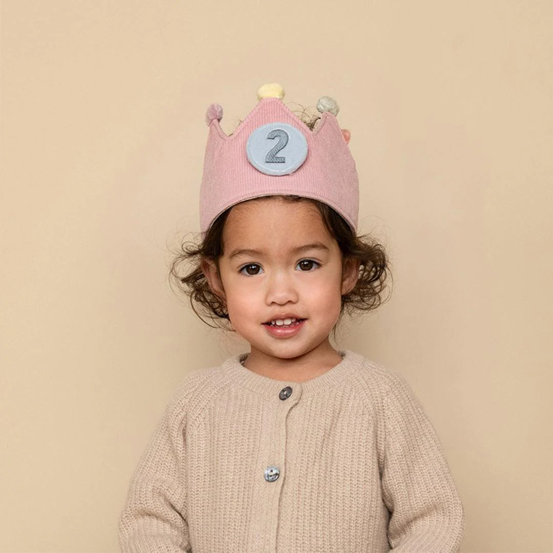 Little Dutch Birthday Crown With Numbers - Pink - Image 3
