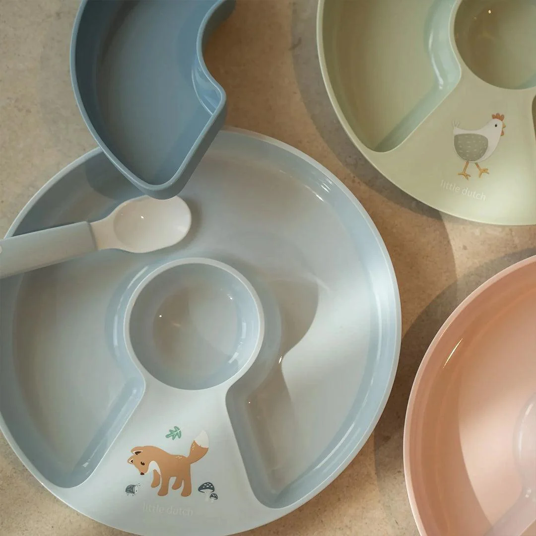 Little Dutch Divider Plate Mepal Mio - Blue - Image 5