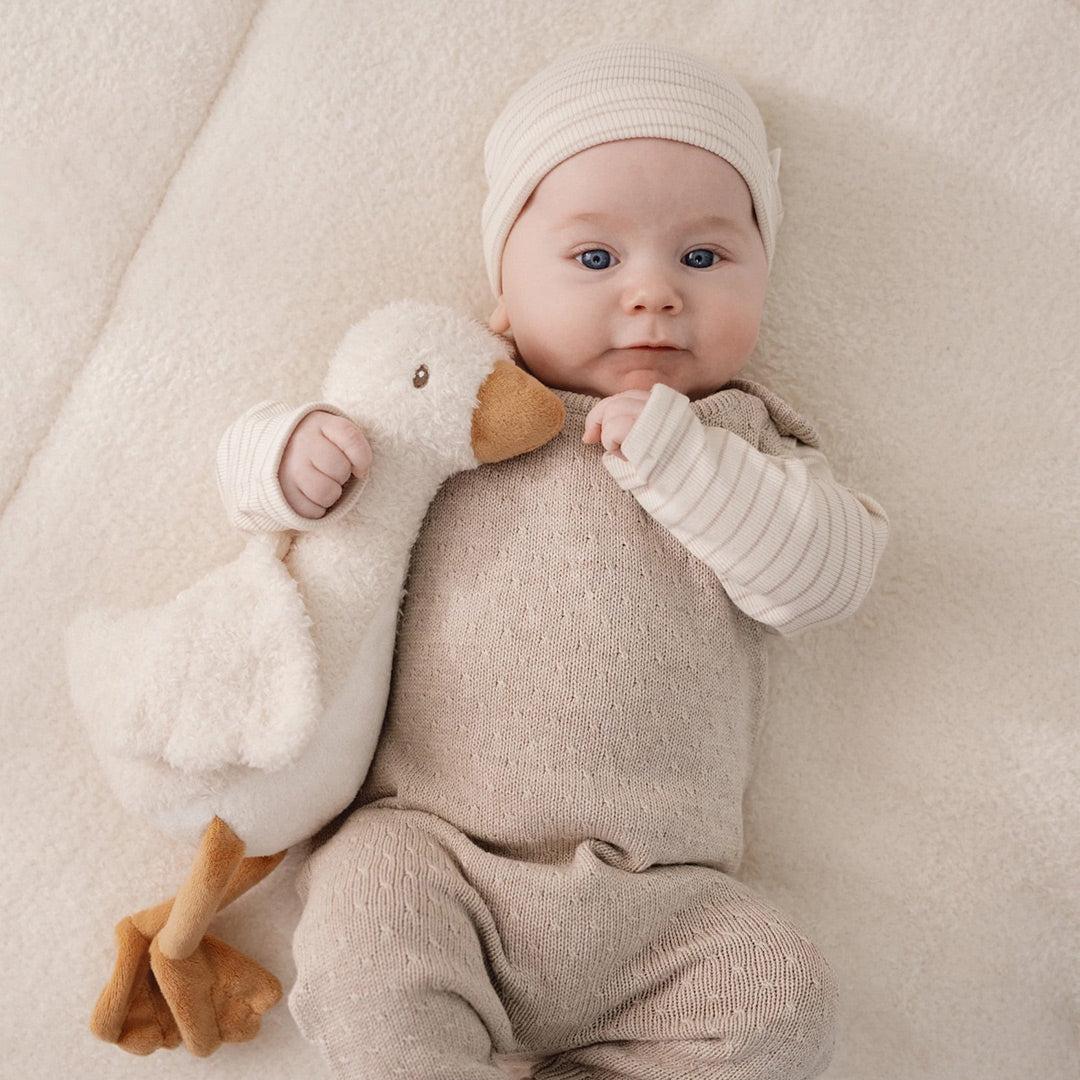 Little Dutch Knitted One-Piece - Soft Beige Melee - Image 3