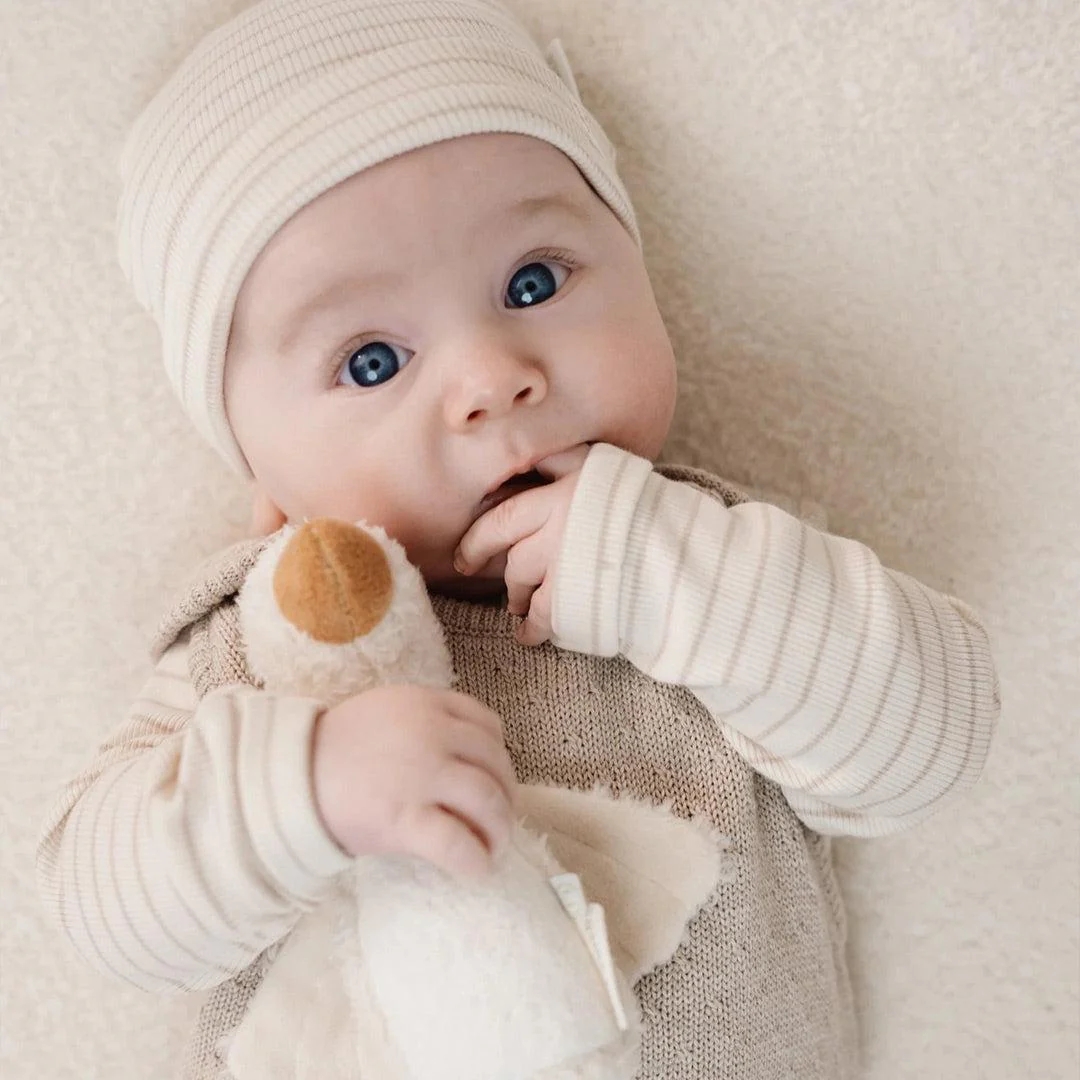 Little Dutch Knitted One-Piece - Soft Beige Melee - Image 5
