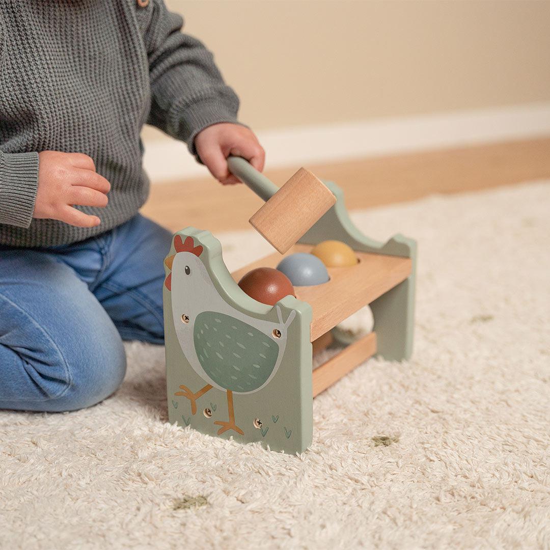Little Dutch Pounding Bench With Rolling Balls - Little Farm - Image 3