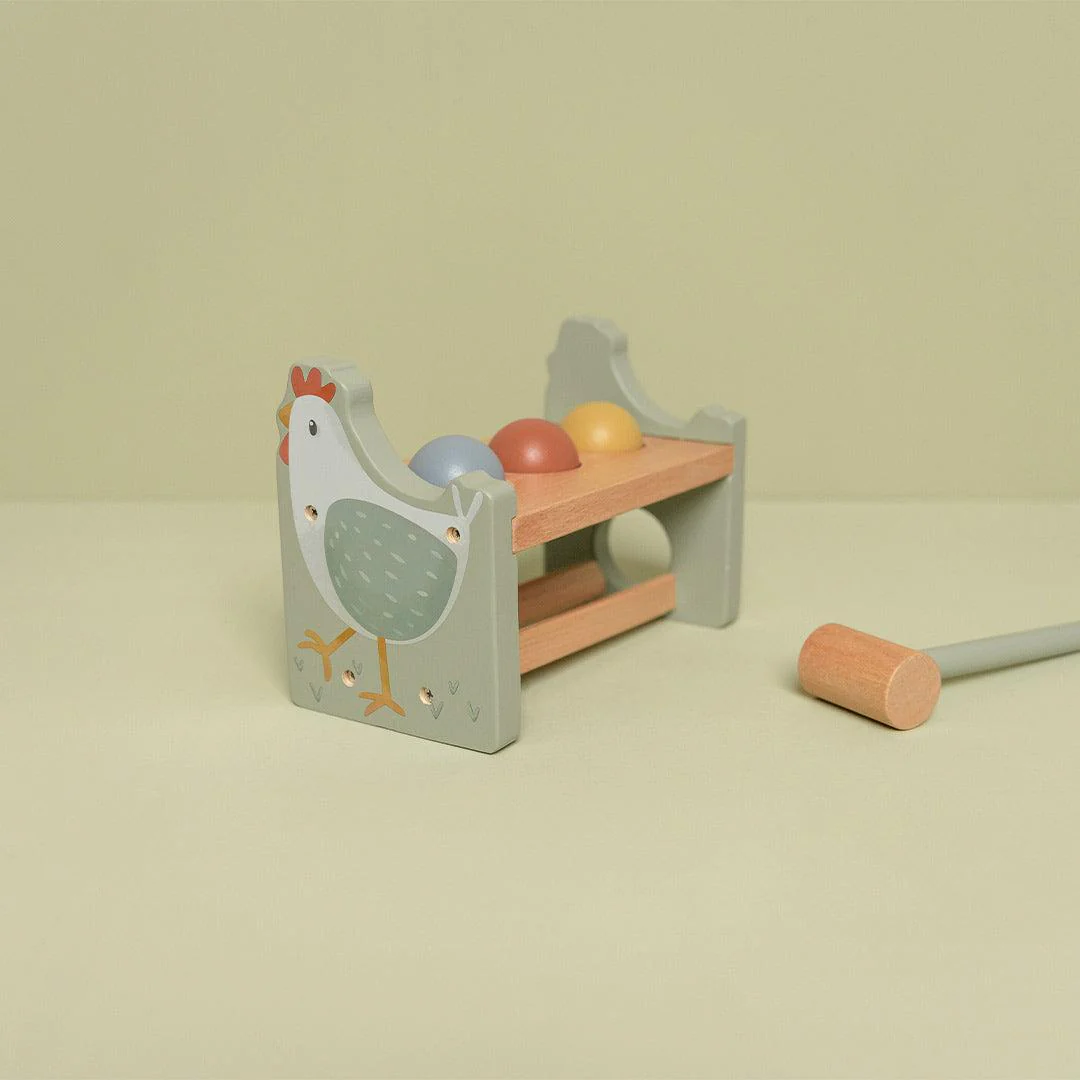 Little Dutch Pounding Bench With Rolling Balls - Little Farm - Image 4