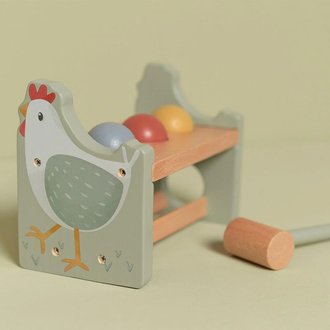 Little Dutch Pounding Bench With Rolling Balls - Little Farm - Image 5
