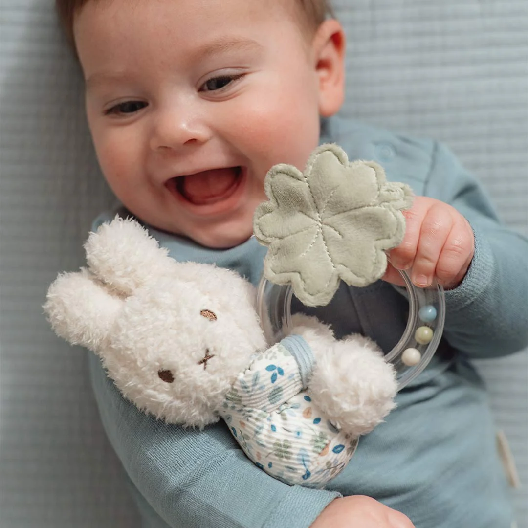 Little Dutch Ring Rattle Miffy - Lucky Leaves - Image 2
