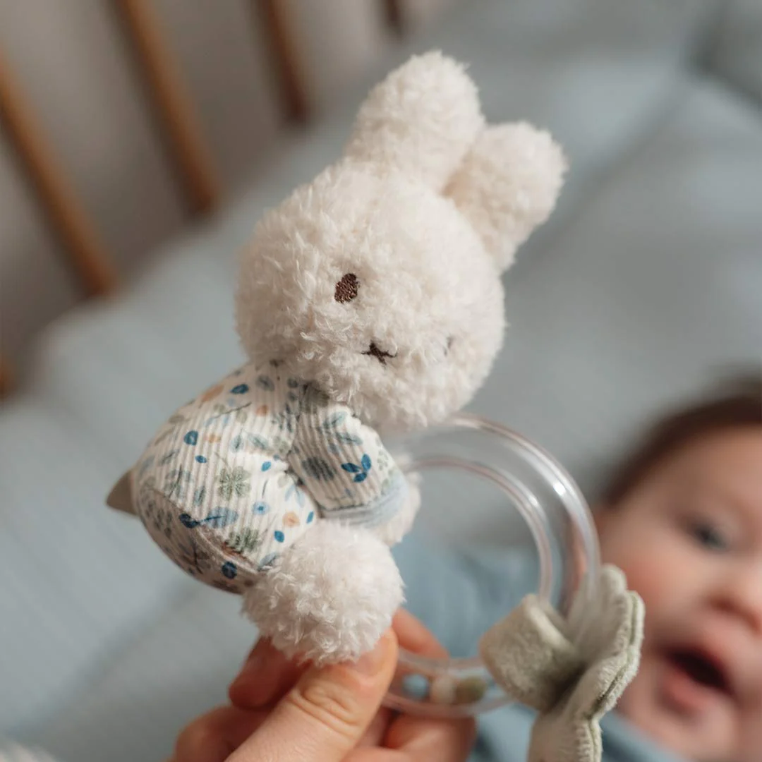 Little Dutch Ring Rattle Miffy - Lucky Leaves - Image 3