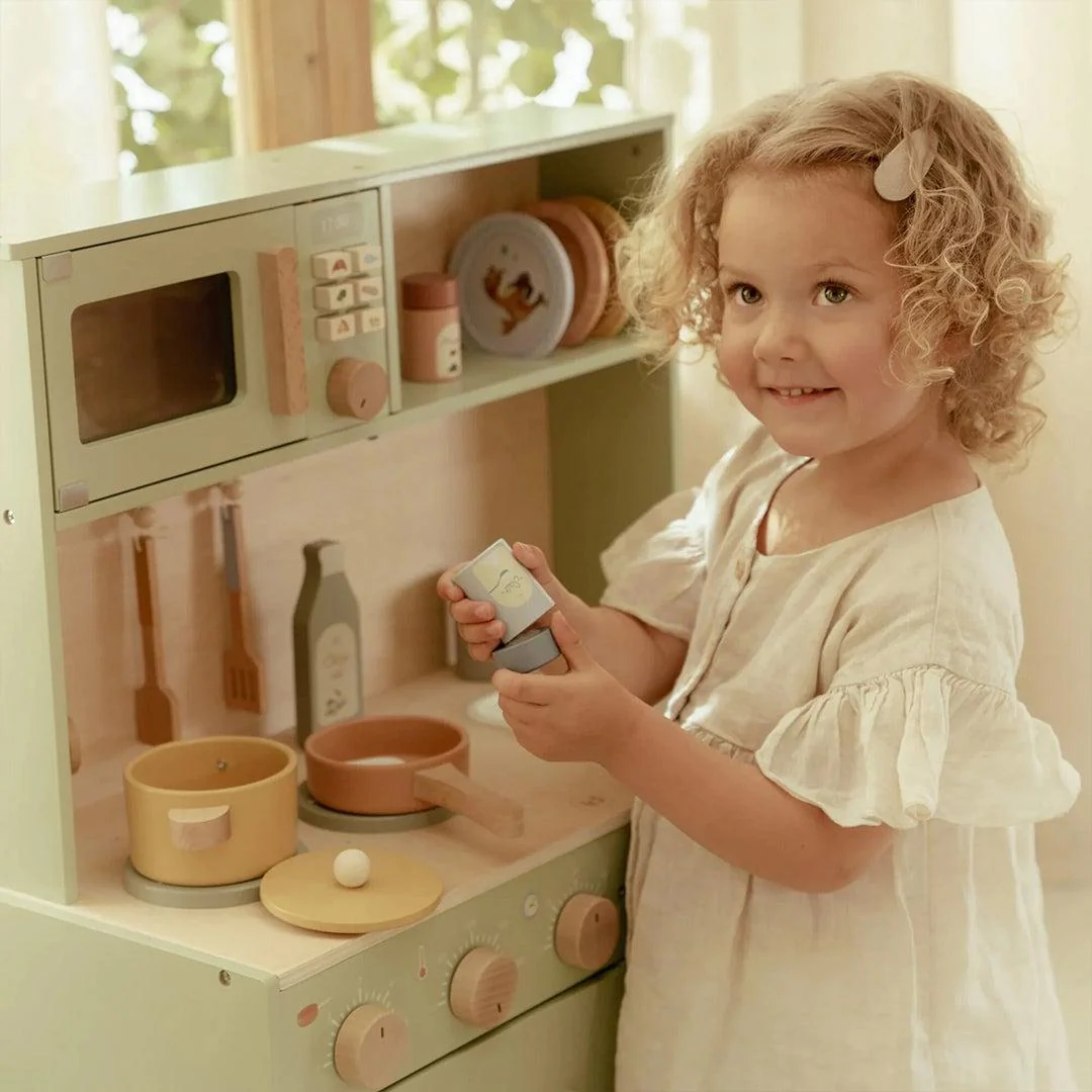 Little Dutch Wooden Play Kitchen Limited Edition - Mint - Image 3