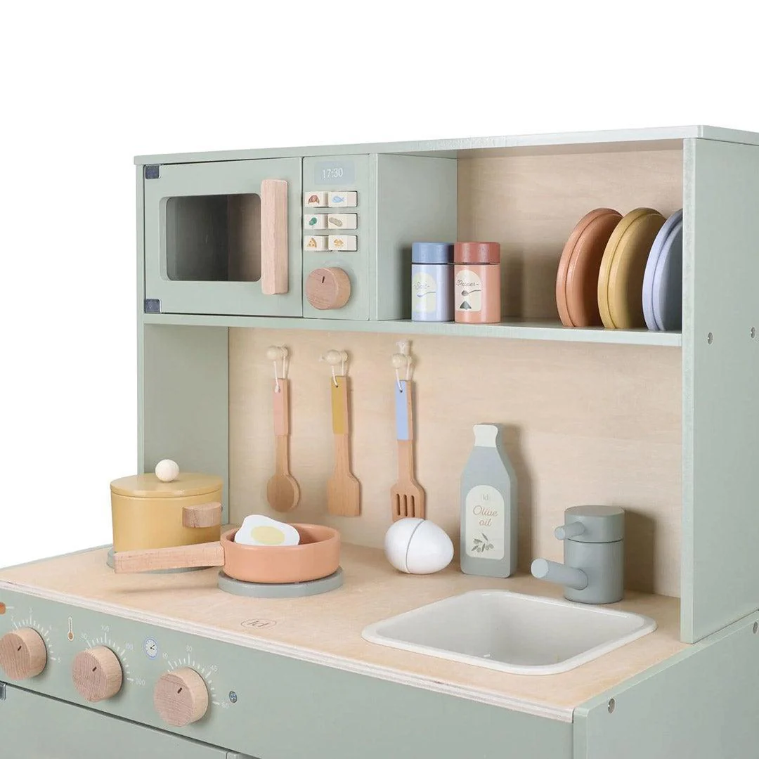 Little Dutch Wooden Play Kitchen Limited Edition - Mint - Image 9