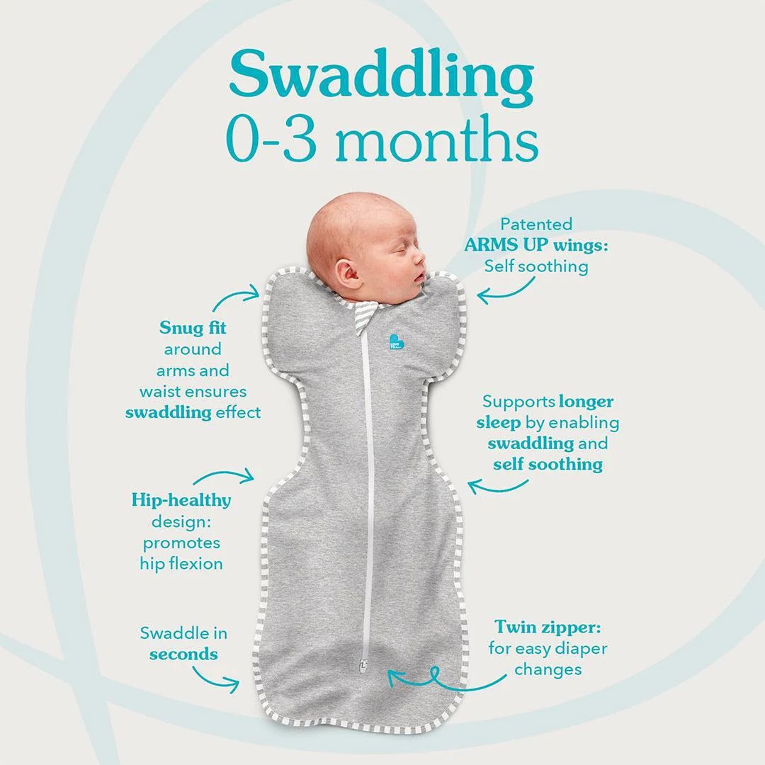 Love To Dream Swaddle Up (1.0 Tog) - Grey - Image 2