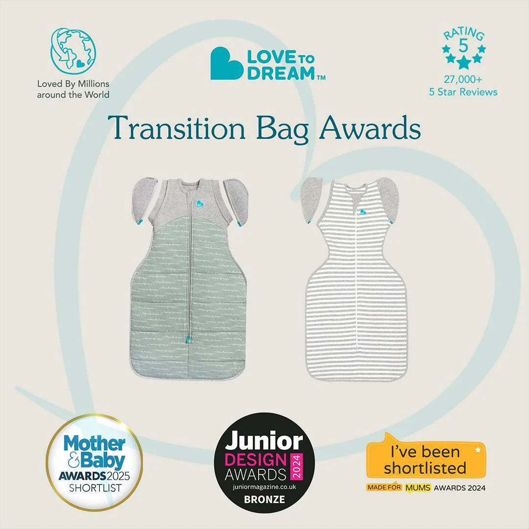 Love to Dream Swaddle Up Transition Bag (2.5 Tog) - Bees Olive - Image 6
