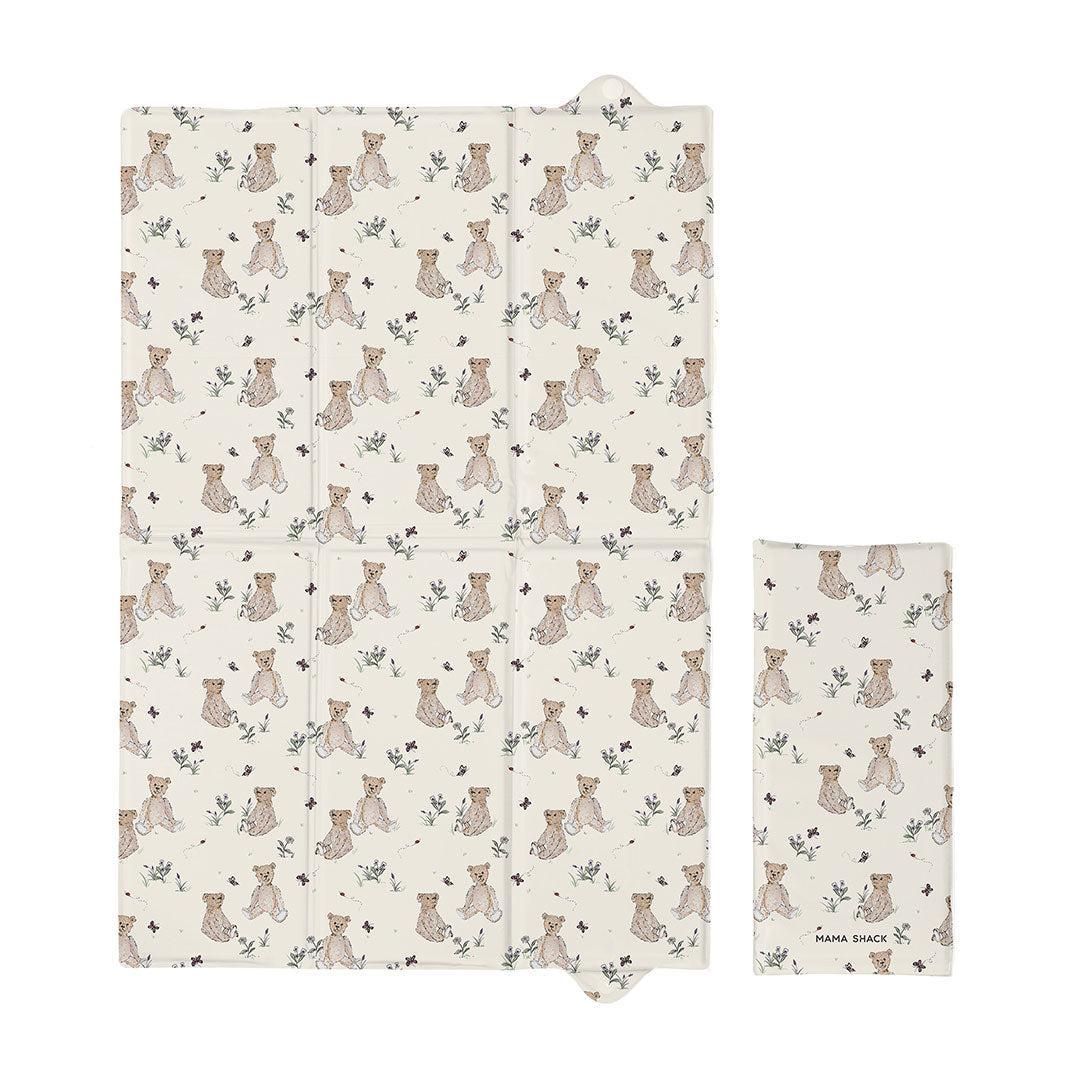 Mama Shack Foldable Travel Changing Mat - Vintage Bear