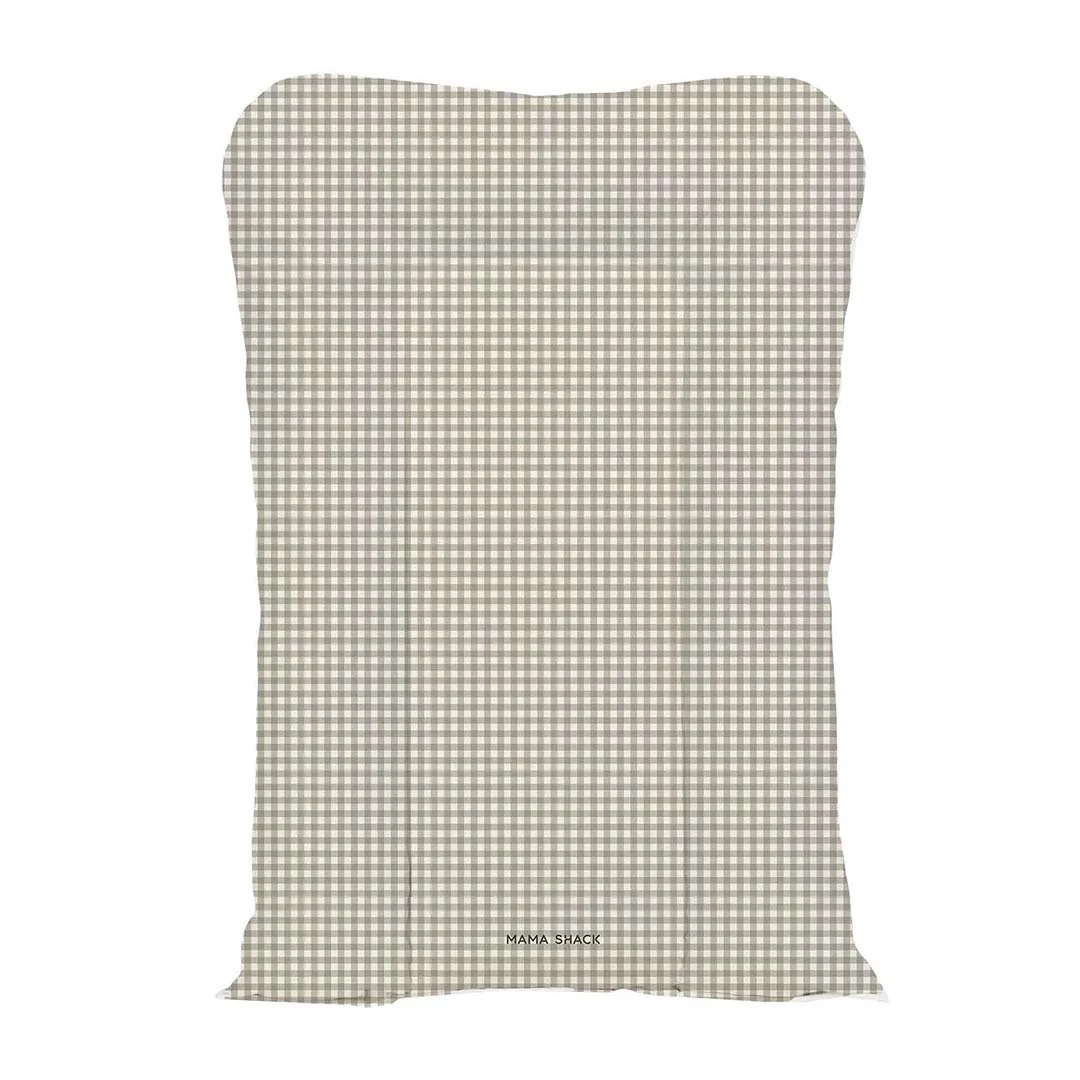Mama Shack Nest Changing Mat - Greige Gingham