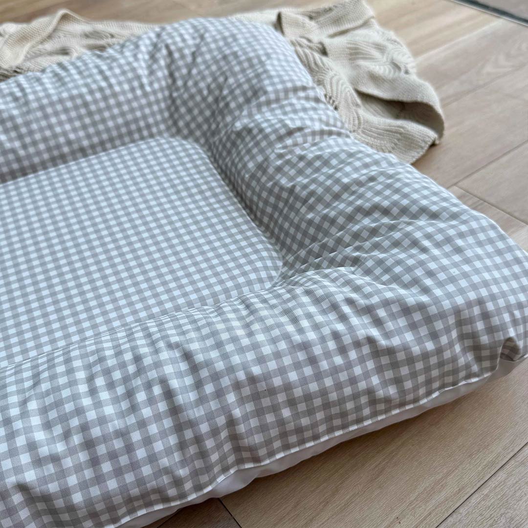 Mama Shack Nest Changing Mat - Greige Gingham - Image 3