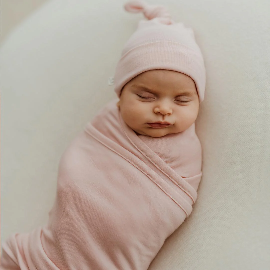 Merino Kids Cocooi Baby Wrap - Cloud Pink - Image 6