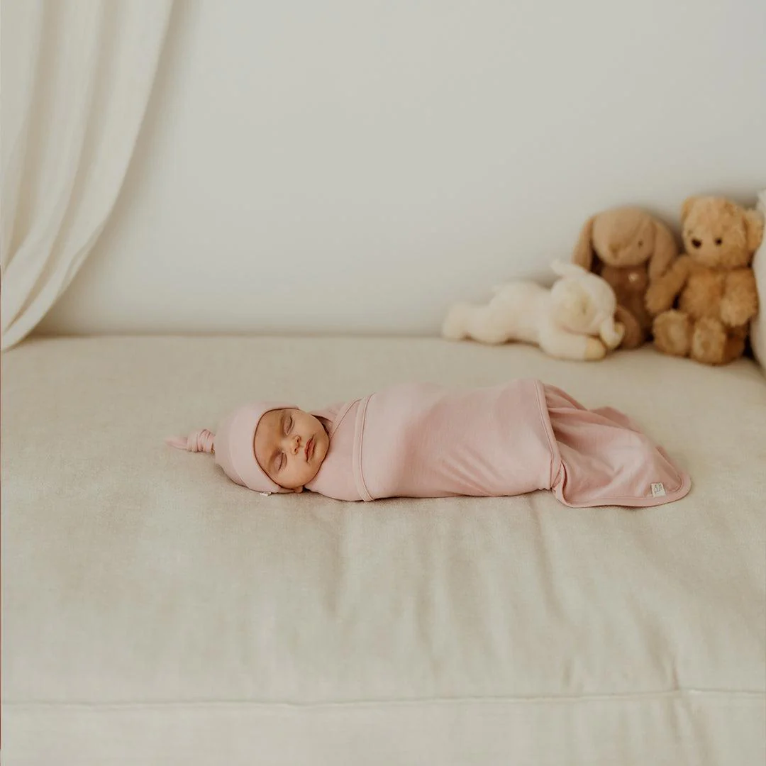 Merino Kids Cocooi Baby Wrap - Cloud Pink - Image 7