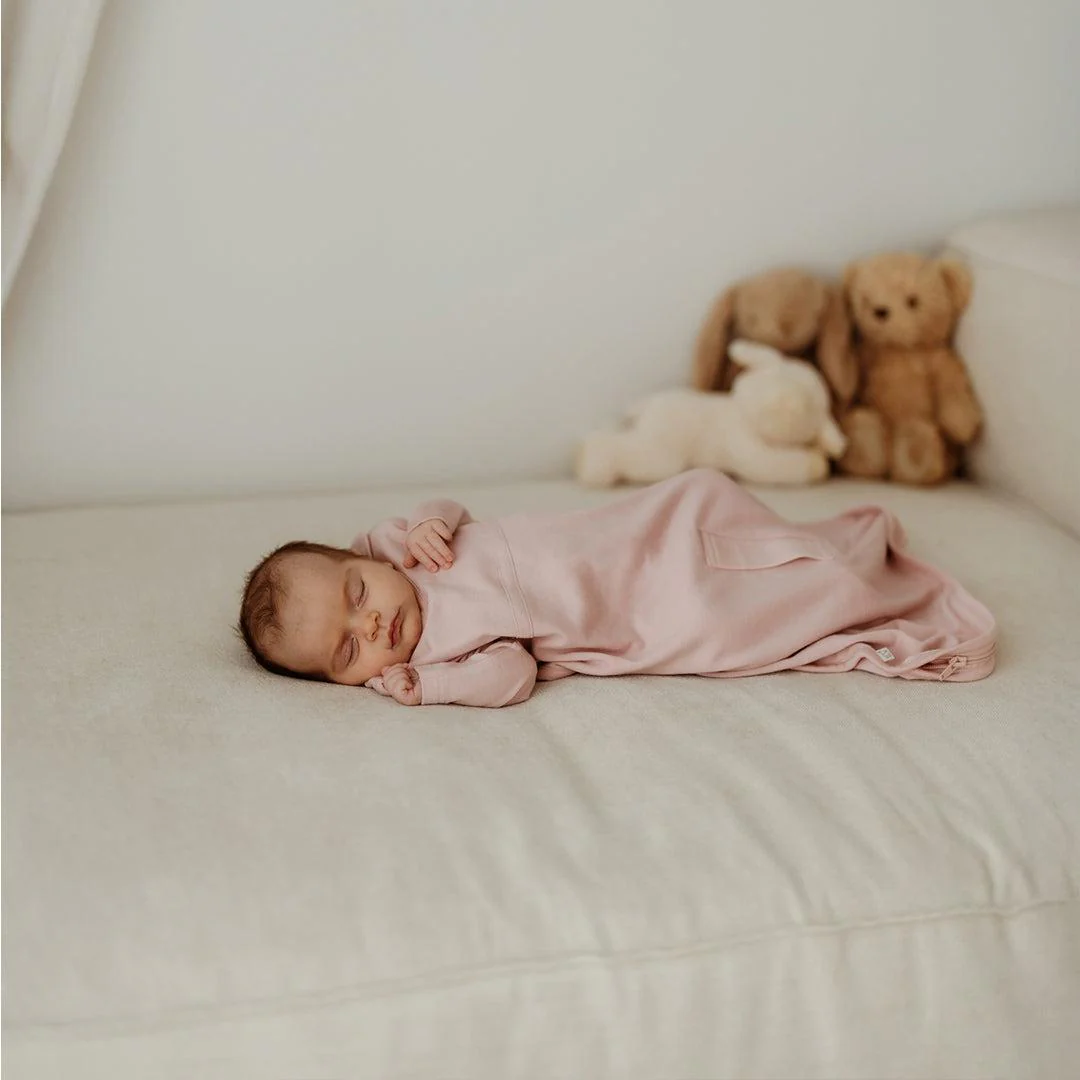 Merino Kids Cocooi Sleeping Bag - Cloud Pink - Image 5