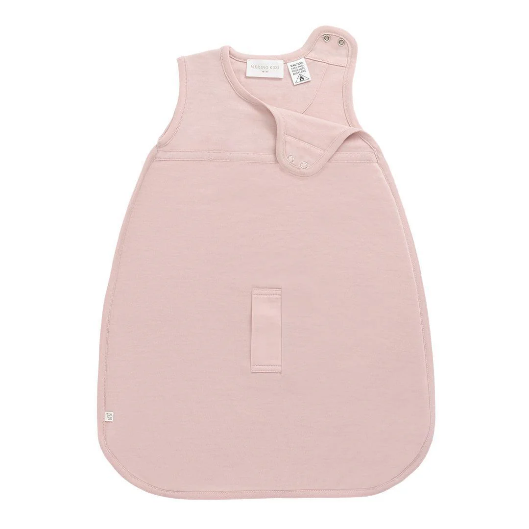Merino Kids Cocooi Sleeping Bag - Cloud Pink - Image 7