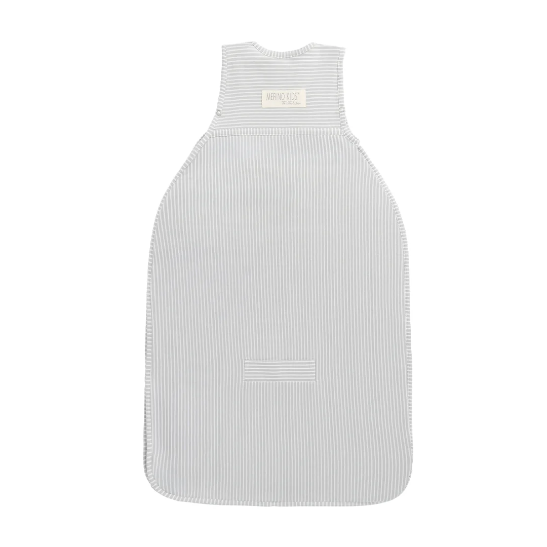 Merino Kids Go Go Sleeping Bag - Standard Weight - Turtle Dove Stripe - Image 12