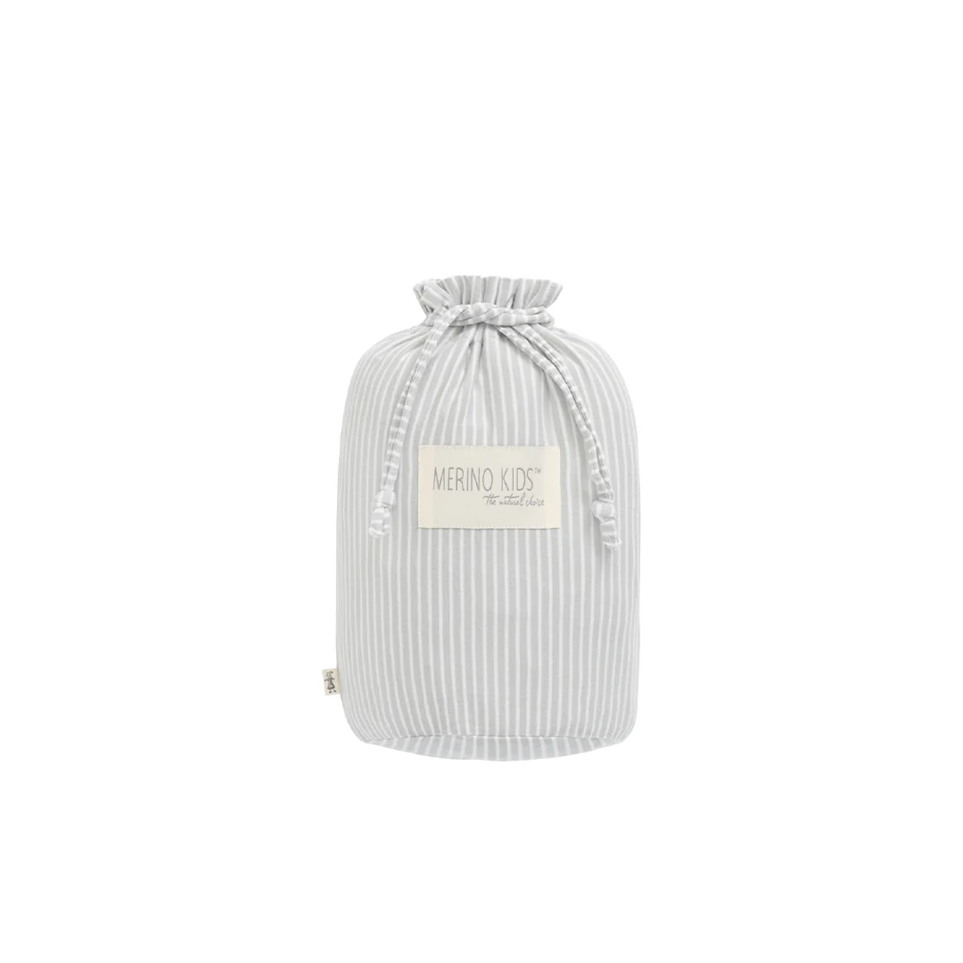 Merino Kids Go Go Sleeping Bag - Standard Weight - Turtle Dove Stripe - Image 15