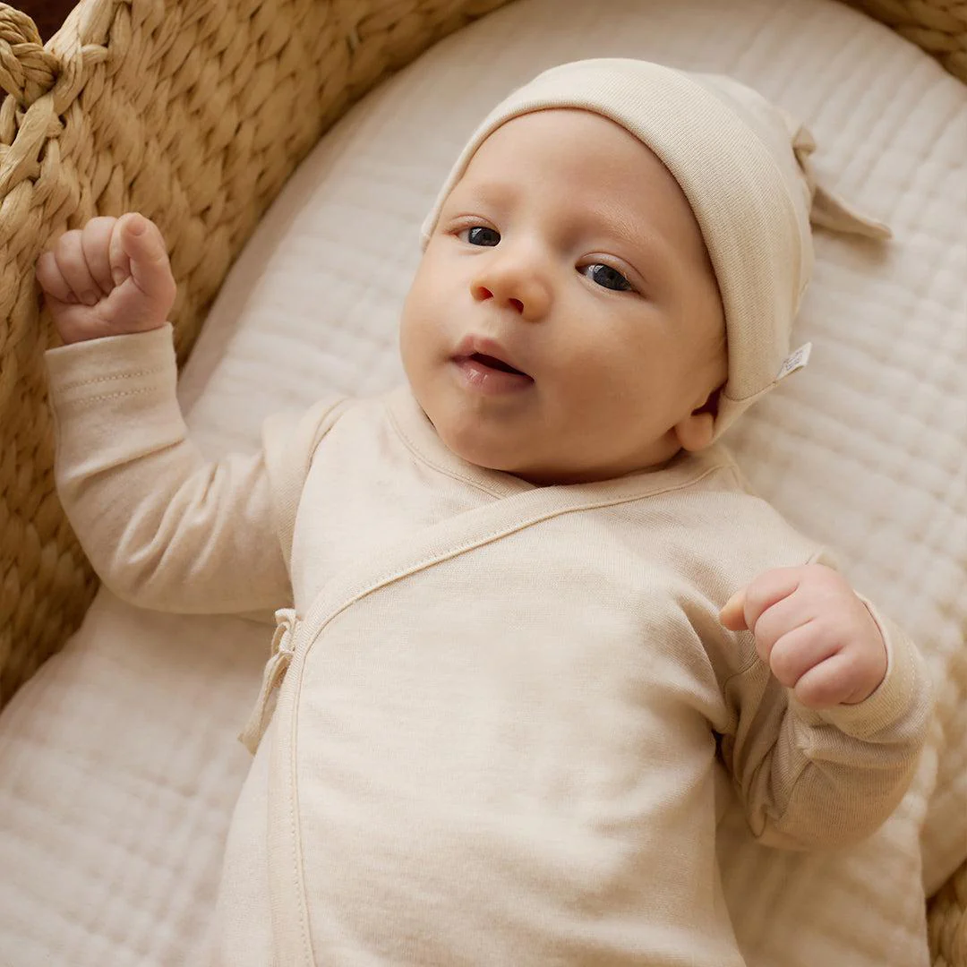 Merino Kids Merino Beanie - Natural - Image 3