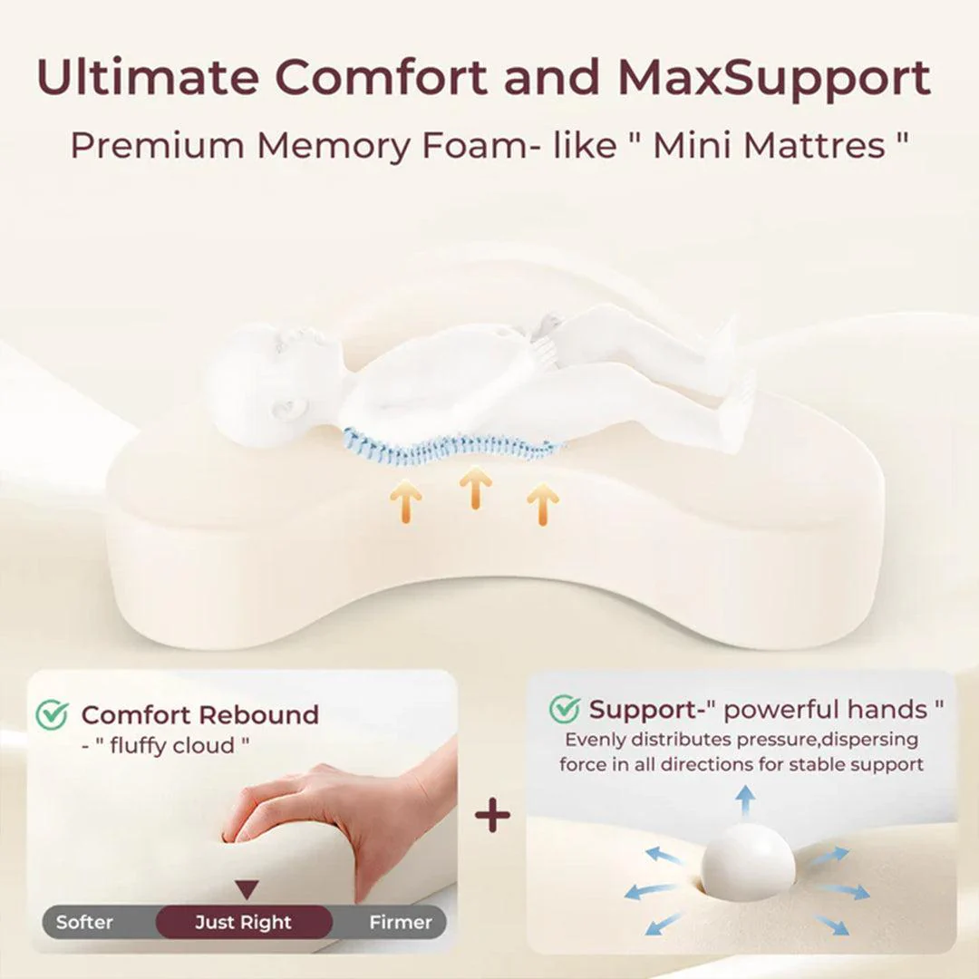 Momcozy Exclusive Memory Foam Nursing Pillow - Grey - Image 4
