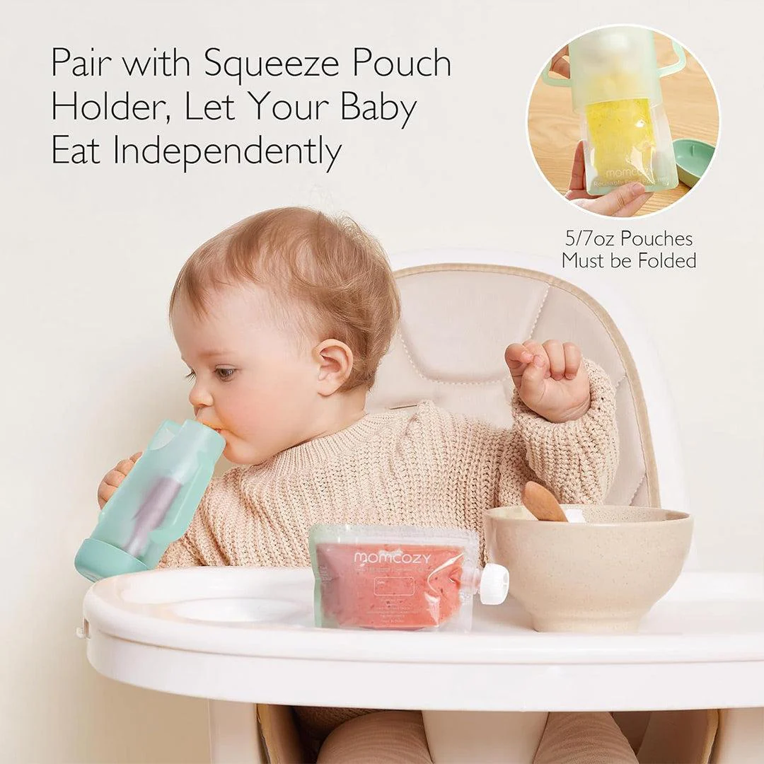 Momcozy Reusable Baby Food Pouches for Toddlers 10pc (5oz） - Image 5