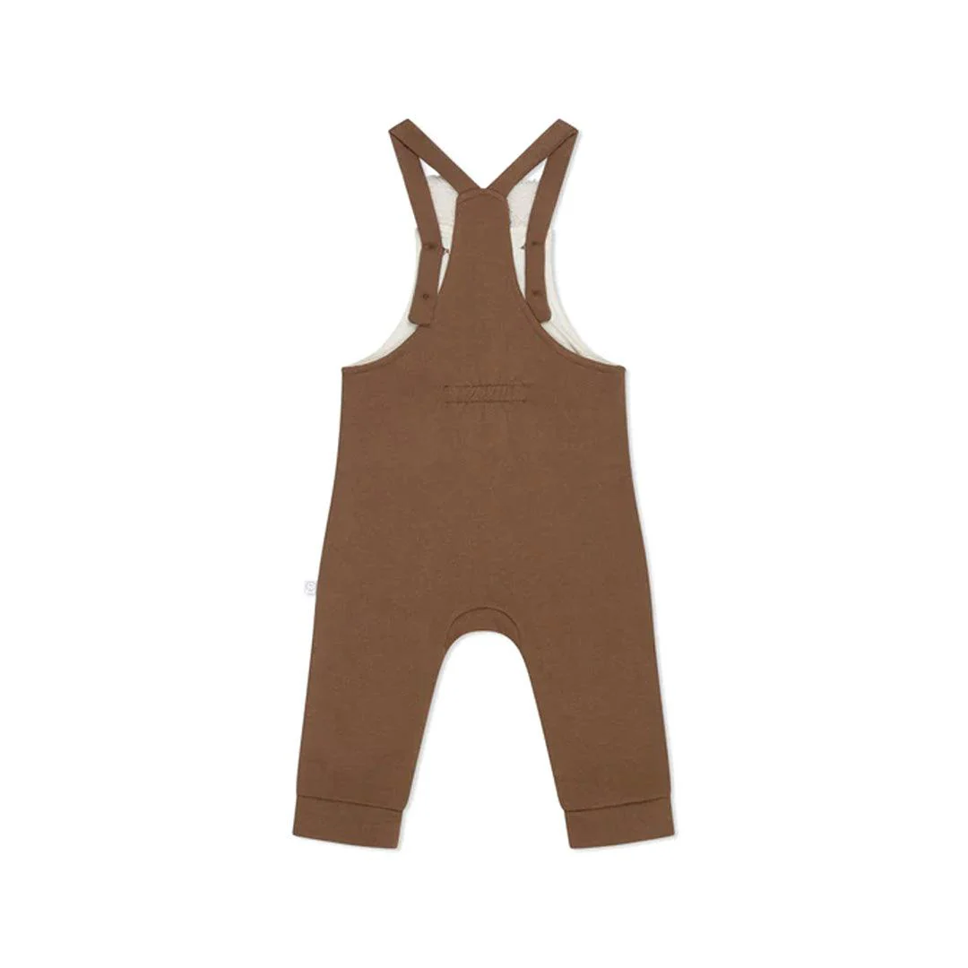 MORI Bear Face Dungarees - Brown - Image 2