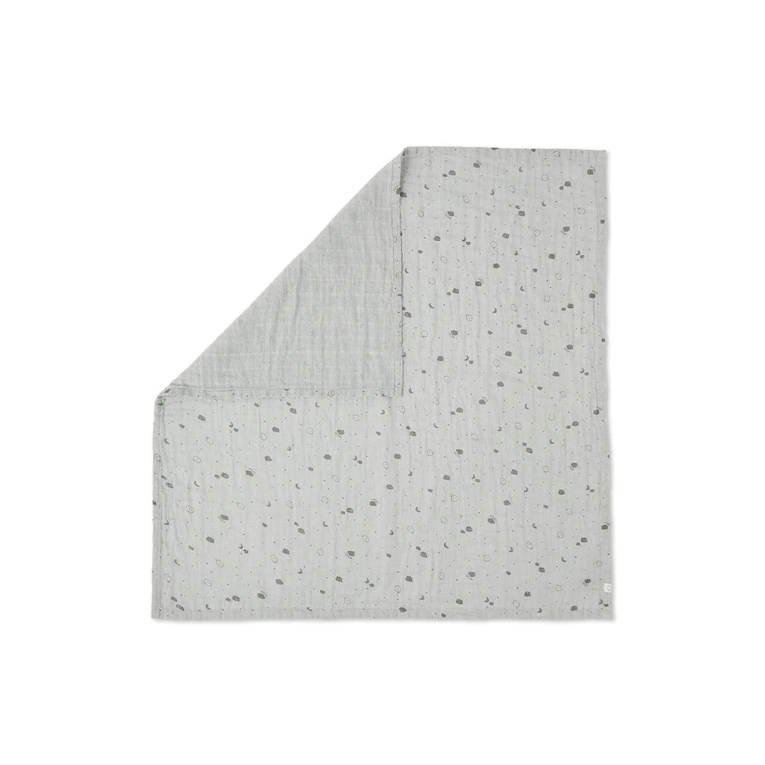 MORI Pre-Washed Large Muslin Swaddle - Grey - Image 2