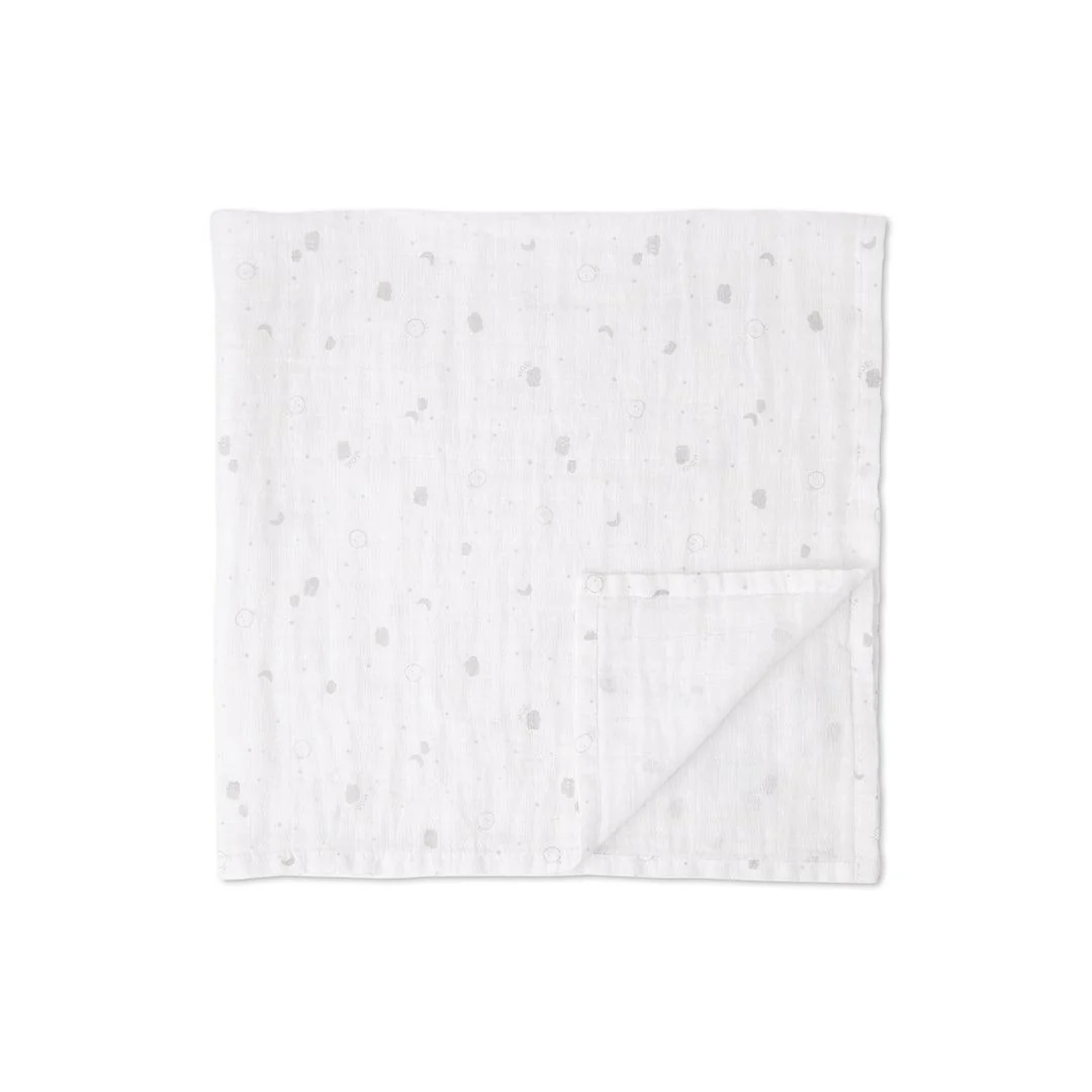 MORI Pre-Washed Large Muslin Swaddle - White