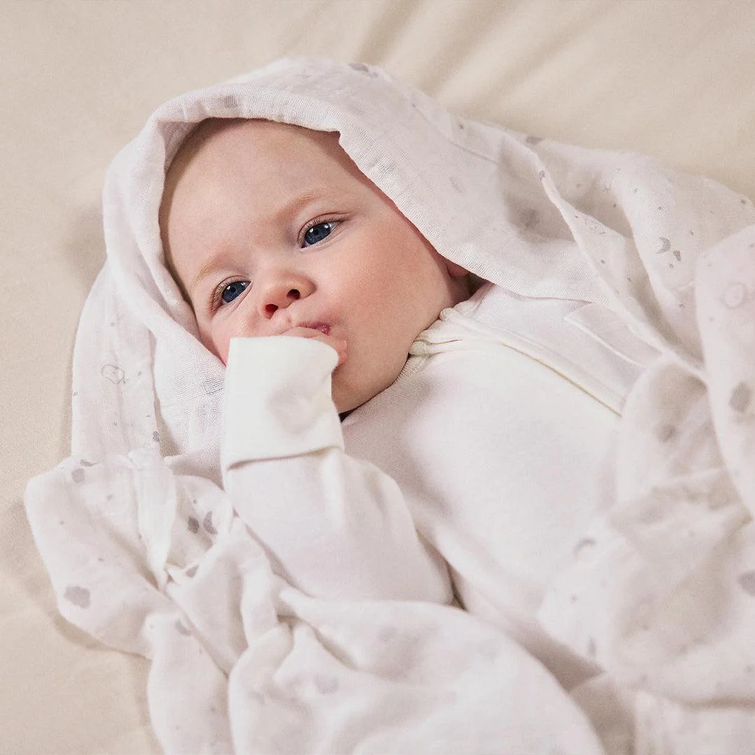 MORI Pre-Washed Large Muslin Swaddle - White - Image 2