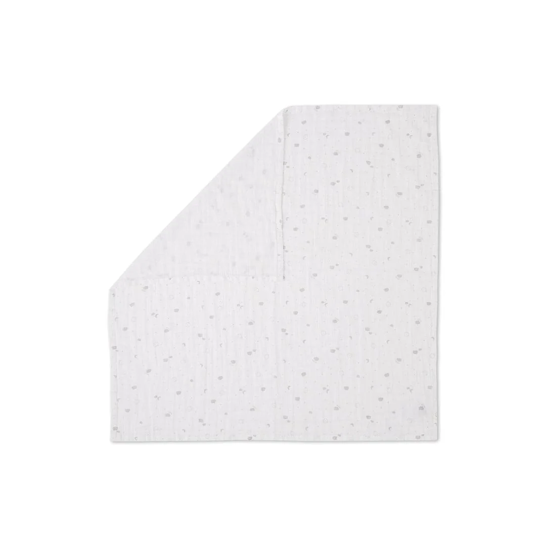 MORI Pre-Washed Large Muslin Swaddle - White - Image 3