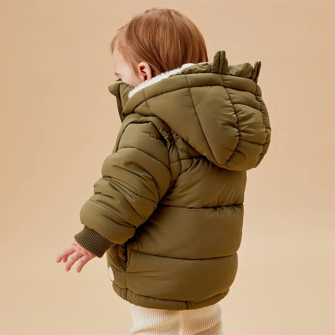 MORI Recycled Waterproof 3-In-1 Padded Coat - Olive - Image 4