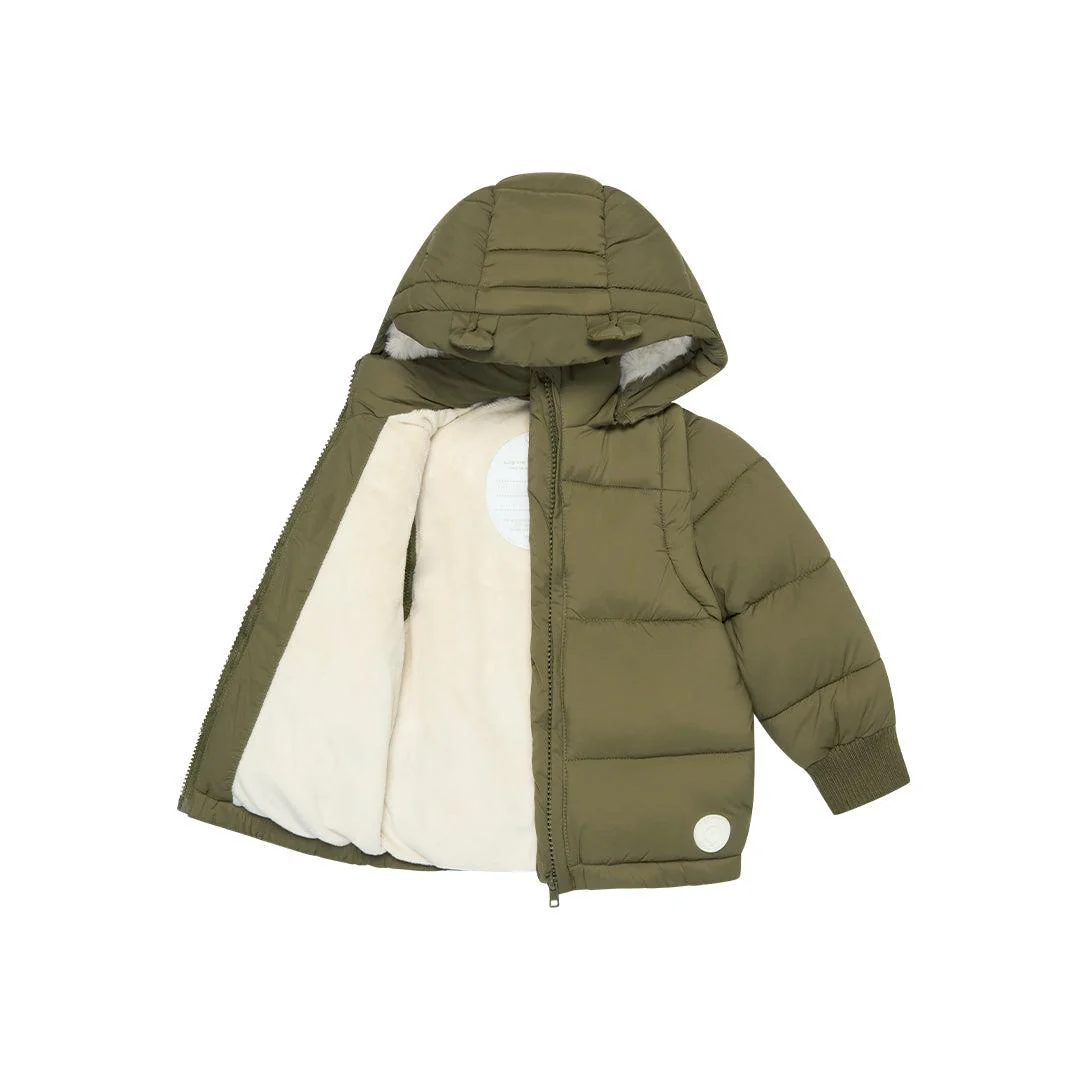 MORI Recycled Waterproof 3-In-1 Padded Coat - Olive - Image 6