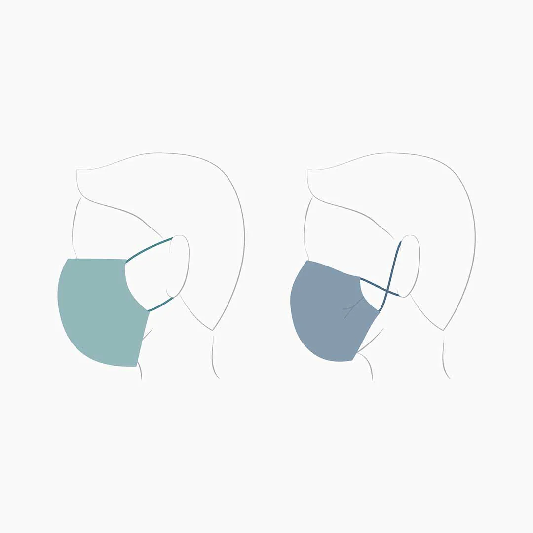 MORI Reusable Adult Face Mask - Grey - Image 3