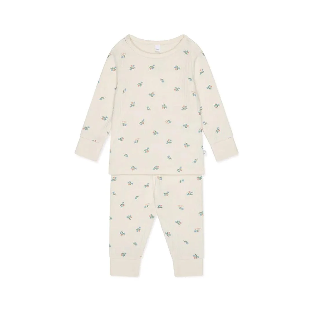 MORI Ribbed Floral Print Pyjamas - Floral Print