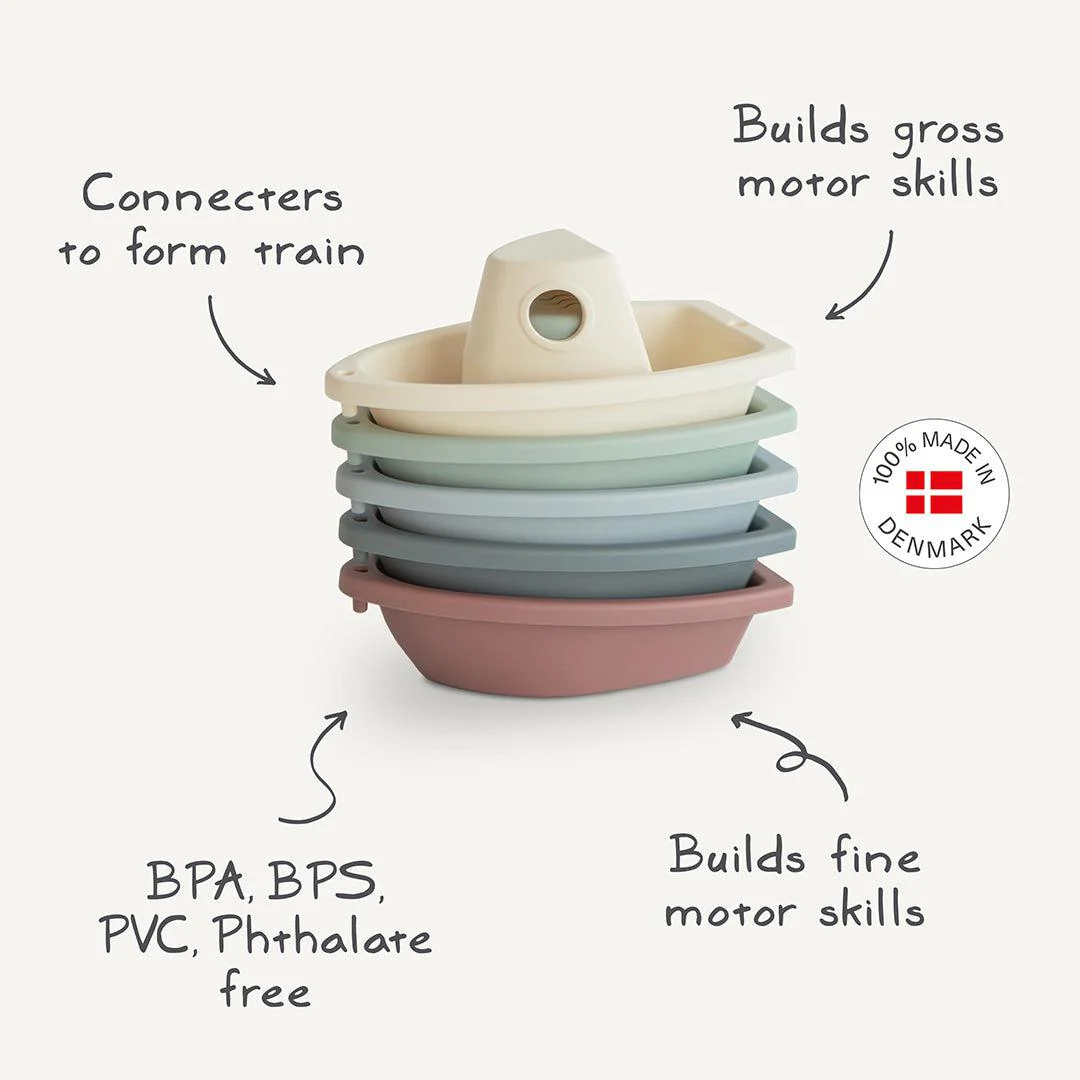 Mushie Bath Play Set - Boats Ocean - Image 6
