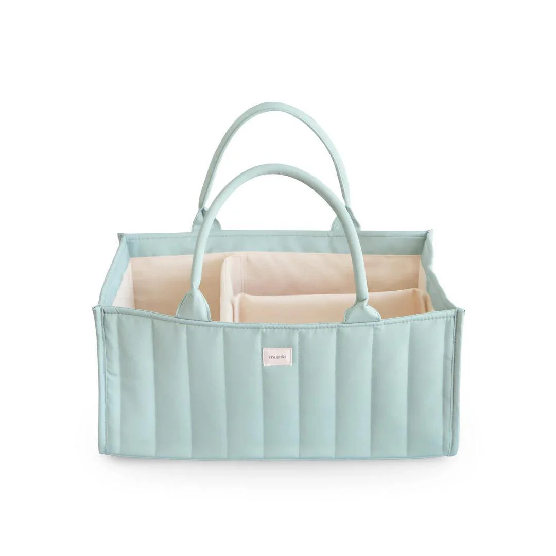 Mushie Nappy Caddy - Roman Green