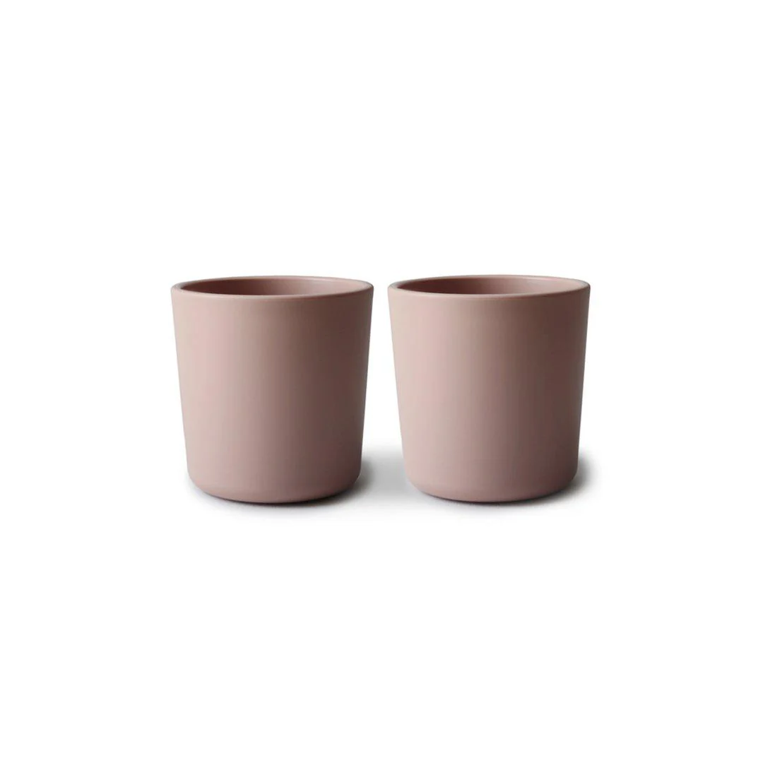 Mushie Dinnerware Cups - Blush - 2 Pack