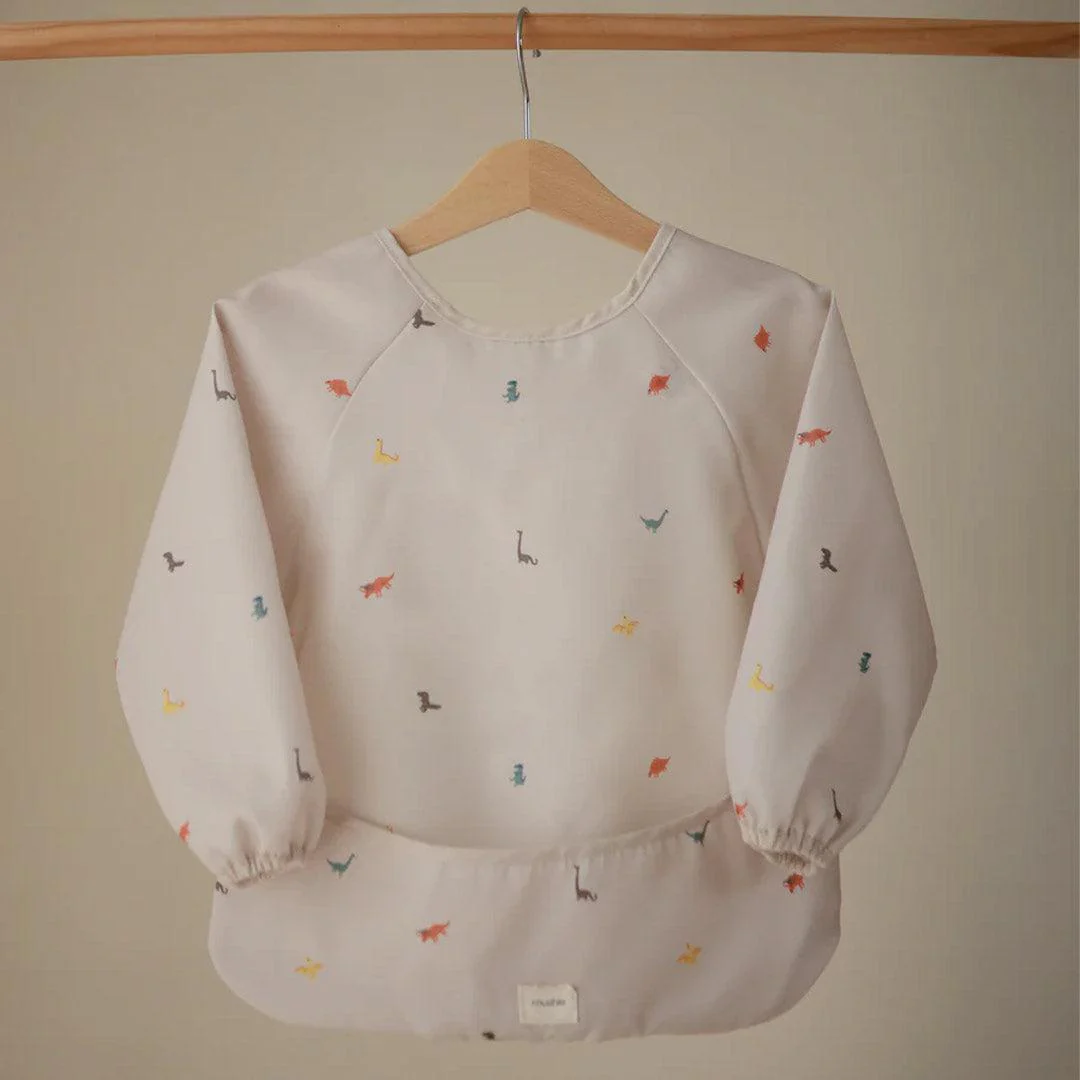 Mushie Long Sleeve Bib - Dinos - Image 3