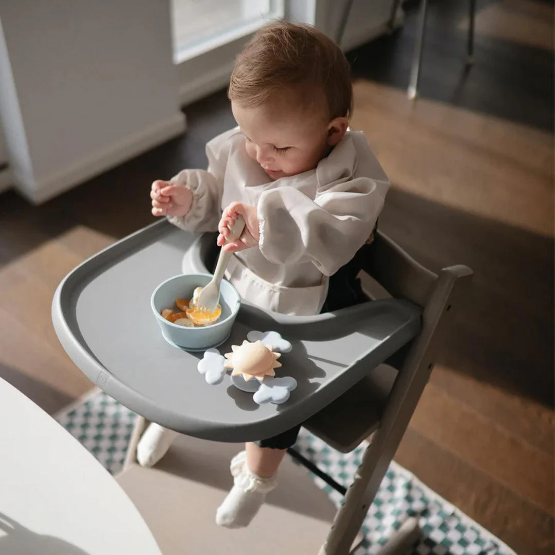 Mushie Long Sleeve Bib - Whales - Image 5