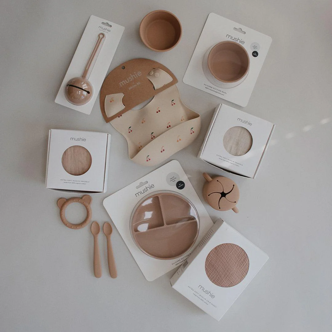 Mushie Silicone Bib - Cherries - Image 3
