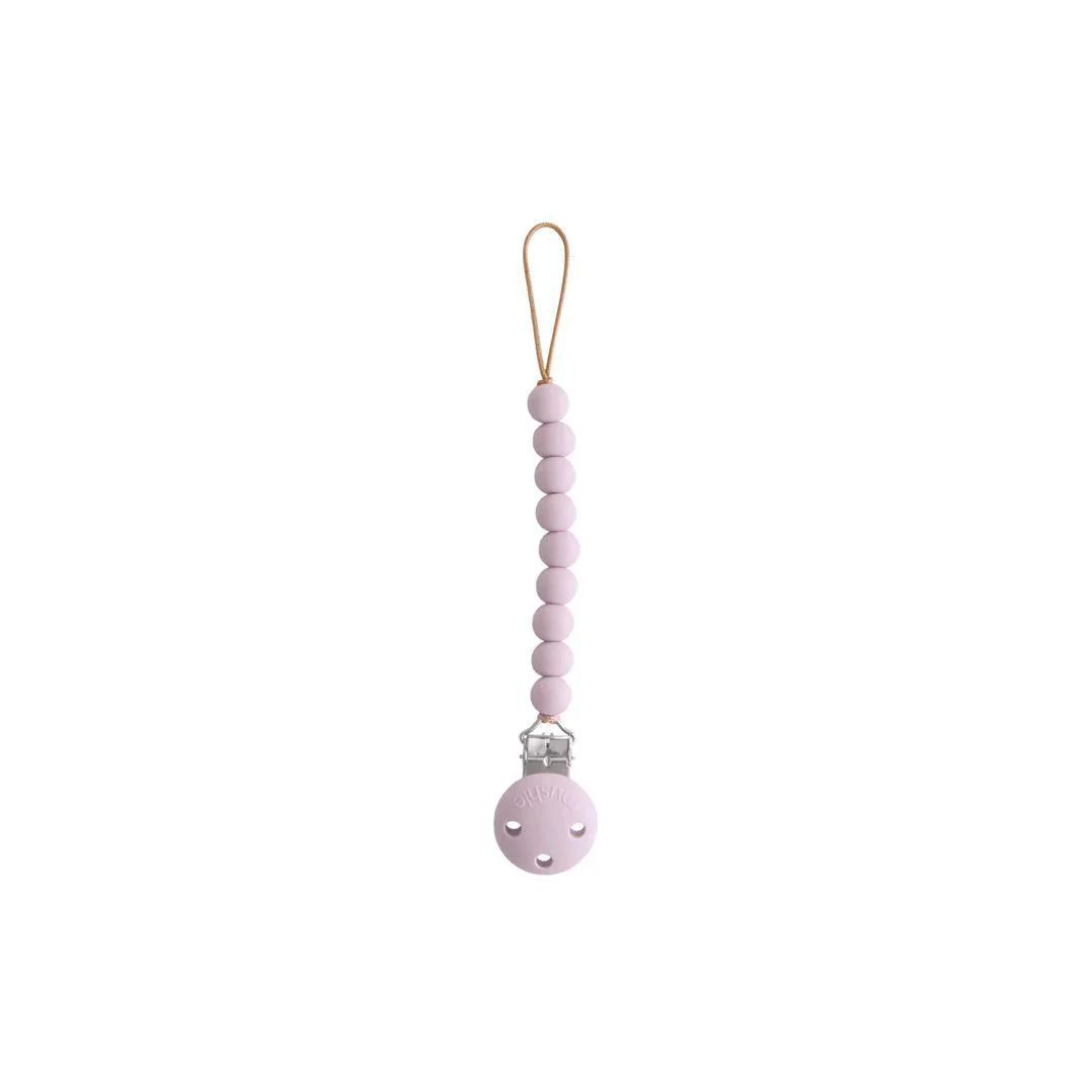 Mushie Silicone Pacifier Clip - Hera Soft Lilac