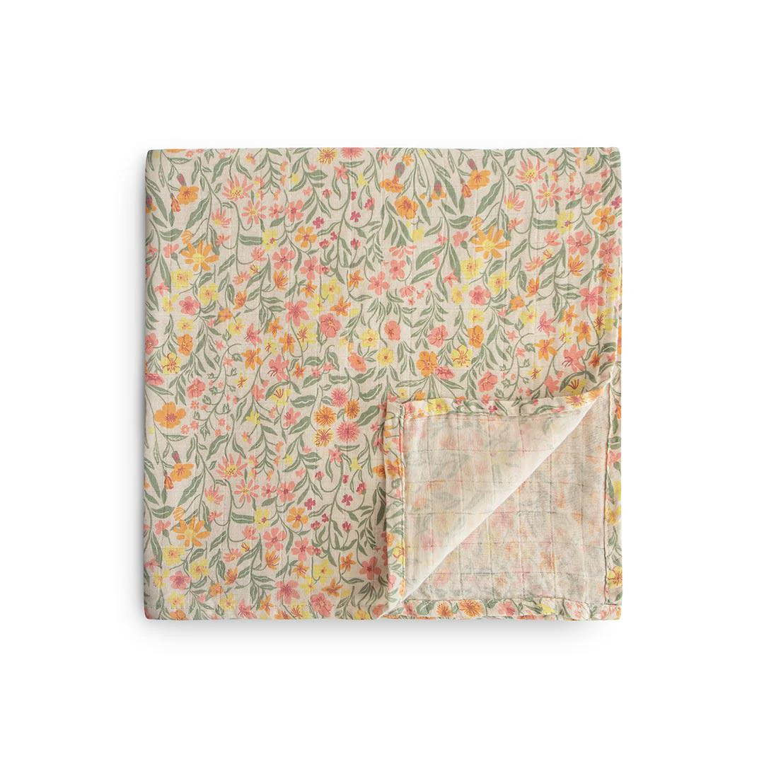Mushie Swaddle - Pastel Blooms