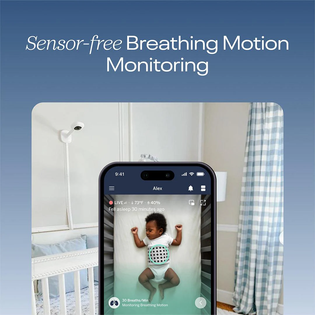 Nanit Pro Baby Monitor + Wall Mount - White - Image 12