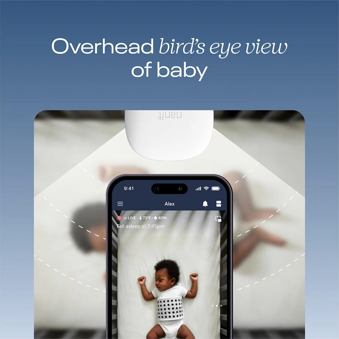 Nanit Pro Baby Monitor + Wall Mount - White - Image 6