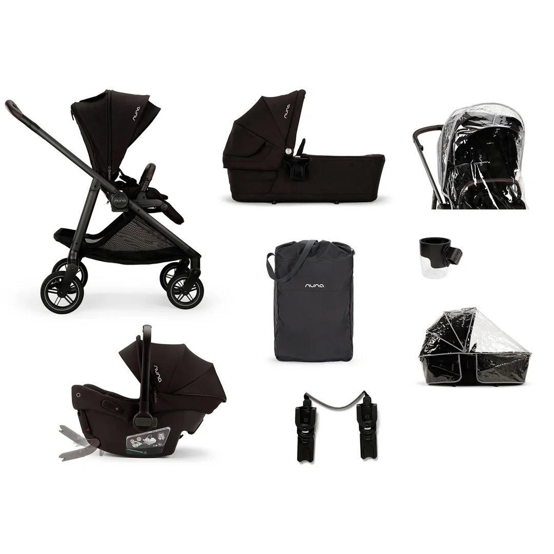 Nuna SWIV Stroller + PIPA URBN Travel System - Caviar