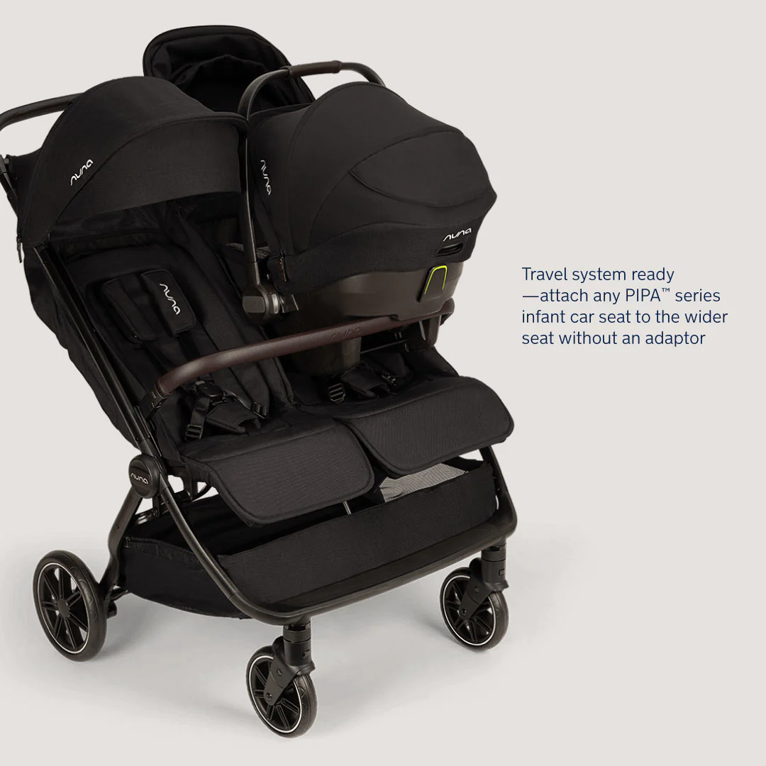 Nuna TRVL DUBL Pushchair - Caviar - Image 13