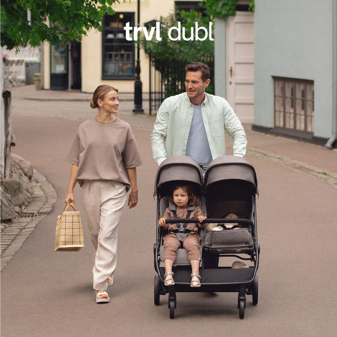 Nuna TRVL DUBL Pushchair - Caviar - Image 2
